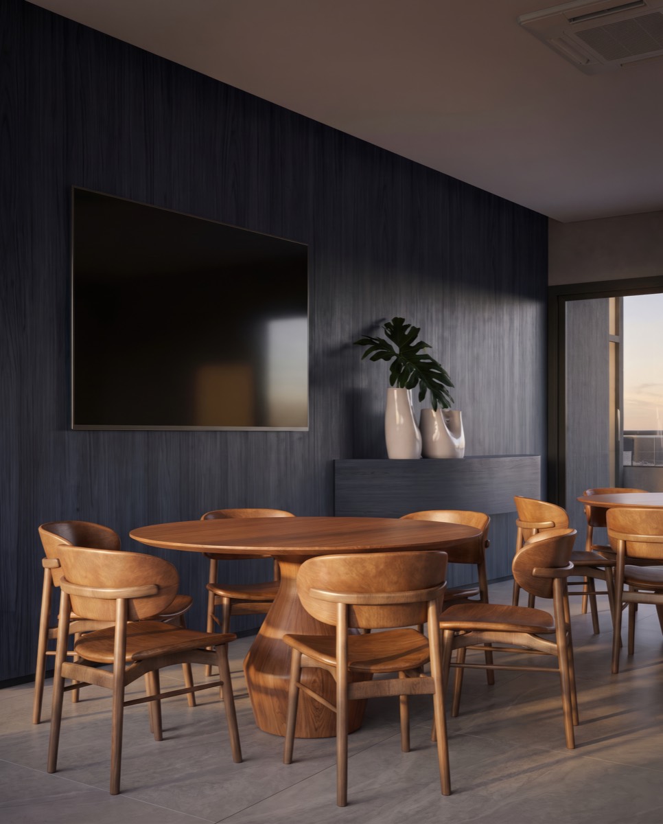 Espaço gourmet do Harbor 360° — imagem ilustrativa
