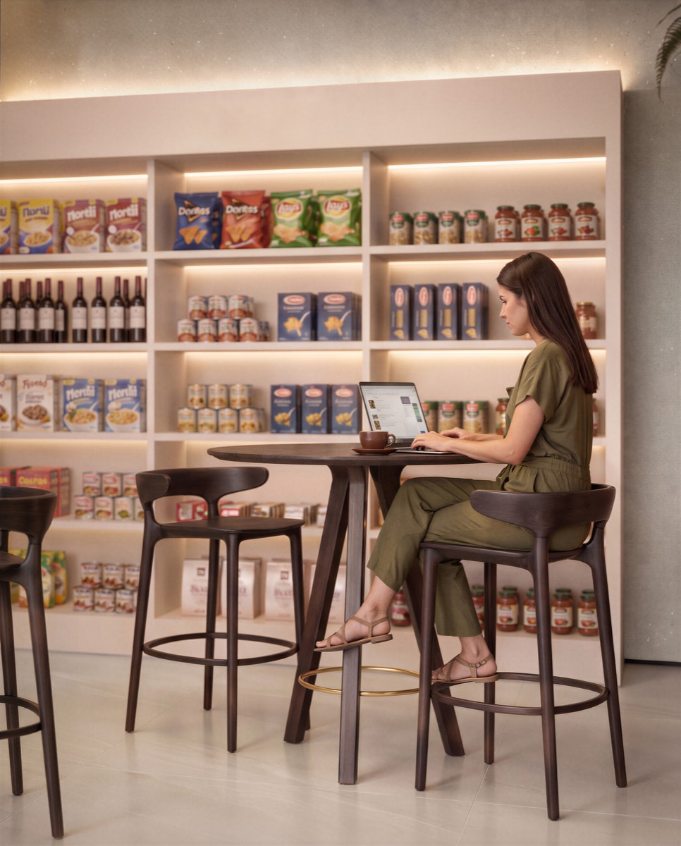 Mercado e conveniência do Harbor 360° — imagem ilustrativa